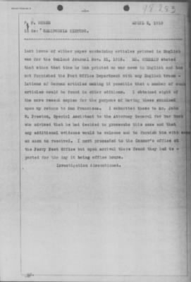 Old German Files, 1909-21 > California Zietung (#98283)