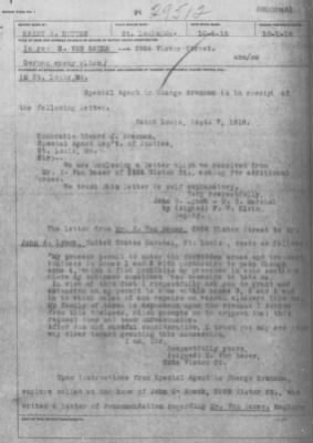 Old German Files, 1909-21 > Ernest G. C. Von Bauer (#29512)