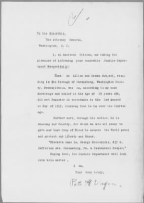 Old German Files, 1909-21 > George Economidis (#64117)