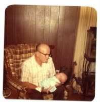 Mack Huyler with granddaughter
