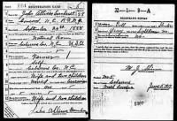 John Allison Earnhardt WWI Draft Card