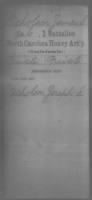 Civil War Service Records (CMSR) - Confederate - North Carolina record example