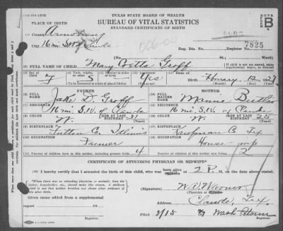 Texas Birth Certificates - Fold3