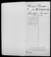 Civil War Service Records (CMSR) - Union - Virginia record example