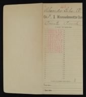 Civil War Service Records (CMSR) - Union - Massachusetts record example