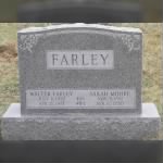 Headstone - Walter and Sarah Moore Farley