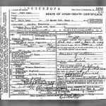 Martha Rowntree Cracroft death certificate