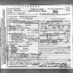 George William Cracroft death certificate