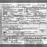 Thomas Cracroft death certificate