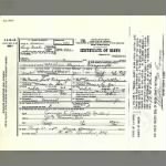 Wilbur Haines Craycroft birth certificate