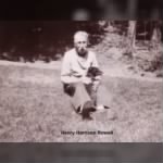 Henry (Harry) Harrison Rowell with dog