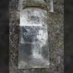 Clements, Quincy E 1882 tombstone chalked.jpg