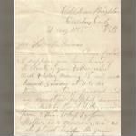 Letter to W H Thomas 1885