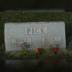 Irvin Peter Pick headstone
