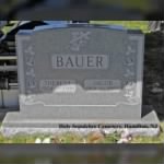 Jacob bauer's headstone