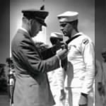 Joseph N Myers receiving Silver Star 1945.jpg