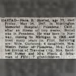 Obituary of Hans Hastad