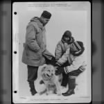 Joe Louis In Eskimo Land  Like Kids The World Over, These Eskimo Boys Are Probably Trying To Tell T/Sgt. Joe Louis All About Their Wonderful Dog -- Unsuccessfully, Inasmuch As The World'S Heavyweight Champion Doesn'T Speak Eskimo.  The Scene Is The U.S. A - Page 1