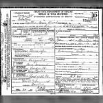 Bertha Orene Sumner Knox death certificate