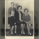 Agnes E Whittaker and children Harry, Phyllis, John