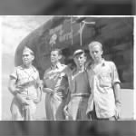 Omer C. Pennington with his flight crew and their plane (a P-61 Black Widow)