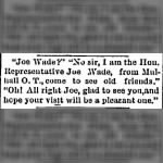 Hon. Joe Wade Representative