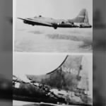 Lt Kendrick Bragg's B-17...a Miracle of itself. 1 Frb. 1943 damaged over N Africa