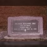 Oliver Roland Fry Headstone
