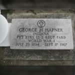 Hapner, George Hamilton (Military Stone)