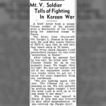 Mt. Vernon, Illinois, soldier wounded in Korea