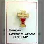 MSGR Clarence M DeRuntz, Catholic Cleric, 1919-1997