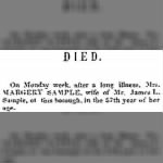 Margery Chamberlain Sample 1854 Death Notice.JPG