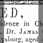 James Chamberlain Jr death in Kanawha 1850 Notice Cropped.jpg