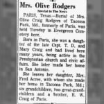 Olive Craig Rodgers 1955 DMN Obit.JPG