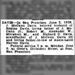John McCann Davis 1939 Death Notice.JPG