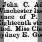 John C Adriance to Lulu W Winchester 1888 Marr Notice.JPG