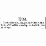 David Chamberlin 1857 Death Notice.JPG