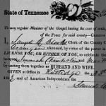 Jeremiah M Chamberlain 1853 to Martha A E Widdows Marr License.jpg