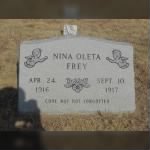 Nina Oleta Frey Headstone.JPG