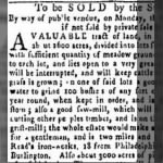 David Oliphant 1768 Land & Mills to Be Sold.JPG