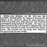 James Oliphant 1816 Ballston NY Death Notice.JPG