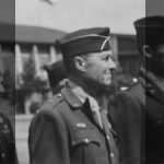 Brig. Gen. Eugene L. Eubank (Front Row, Left) And Brig. Gen. Murray C. Woodbury (Front Row, Right) Stands With Other High-Ranking Officers While On An Inspection Tour Of The 78Th Fighter Group At 8Th Air Force Station F-357 In Duxford, England.  7 June 19 - Page 1