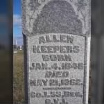 Pvt Allen Keepers Army Headstone