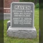 Corp Abraham C Raven Army Headstone