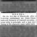 John Chamberlin 1823 Death Notice.JPG
