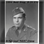 100thBG,418thBS, M/Sgt Loyd "Nick" Cresap /Nether Warton, England, B-17's