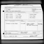 Woodrow Beggs birth certificate