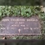 John Charlton Donald's gravestone