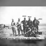 WWII B-25 321st Bomb Group (447thBS) Officers Spikes Photo