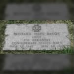 Lieut Richard Hays Bacot CSN Headstone